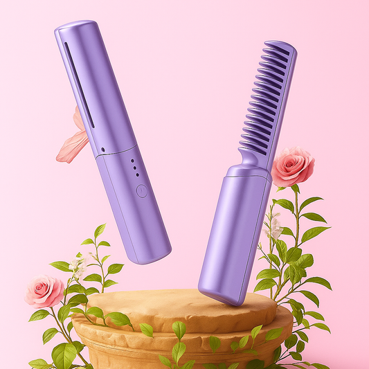 Rechargeable Hot Comb Hair Straightener